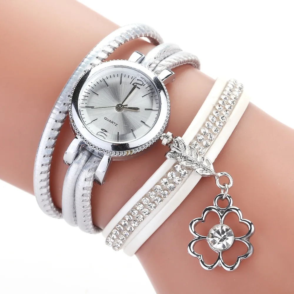 

Duoya Brand Women Bracelet Watch Vintage Leather Belt Quartz Wrist Watches Casual Ladies Clock Relojes Mujer Relogio Feminino