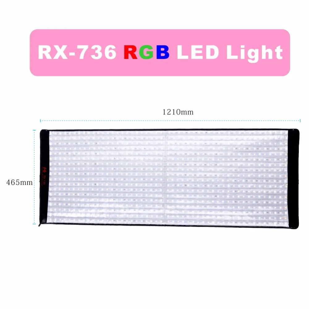 Color photography lamp waterproof Touch Screen high CRI   RX-736 Fill-in Light for Studio Video Film Shooting Falconeyes
