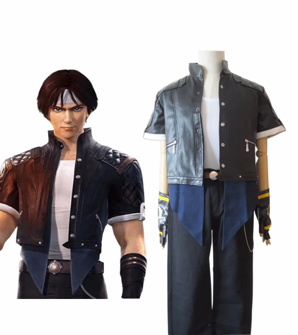 Hot King of Fighters 97 Kyo Kusanagi Fighting Gloves Cosplay Costume Accessories