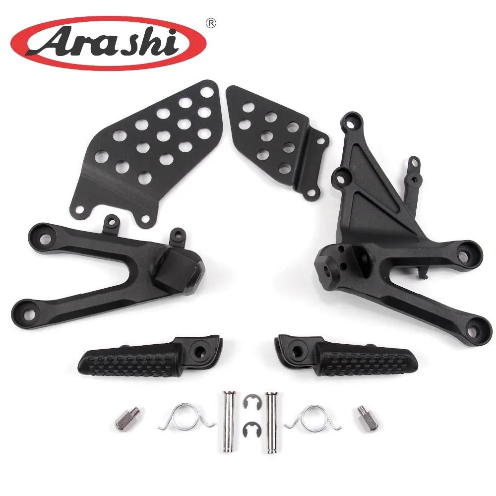 ARASHI Motorcycle Front Foot Pegs Footrests Pedals For Honda CBR1000RR 2004- 2007 CBR 1000 RR 1000RR CBR1000 2005 2006 Aluminum