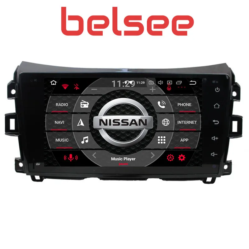 Belsee для Nissan NP300 Navara 2014 2016 PX5 Восьмиядерный стерео Android 8 0 автомобильное радио GPS