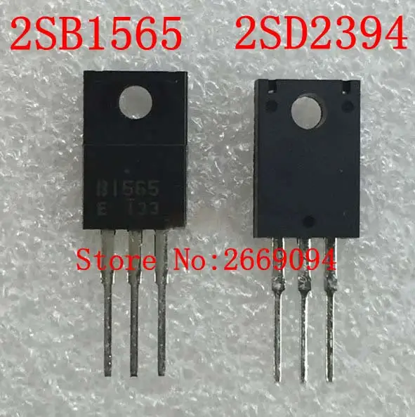 

20PCS/lot (2SB1565 + 2SD2394) Each 10pcs B1565 D2394 TO-220F 60V 3A Silicon NPN Power Transistors free shipping