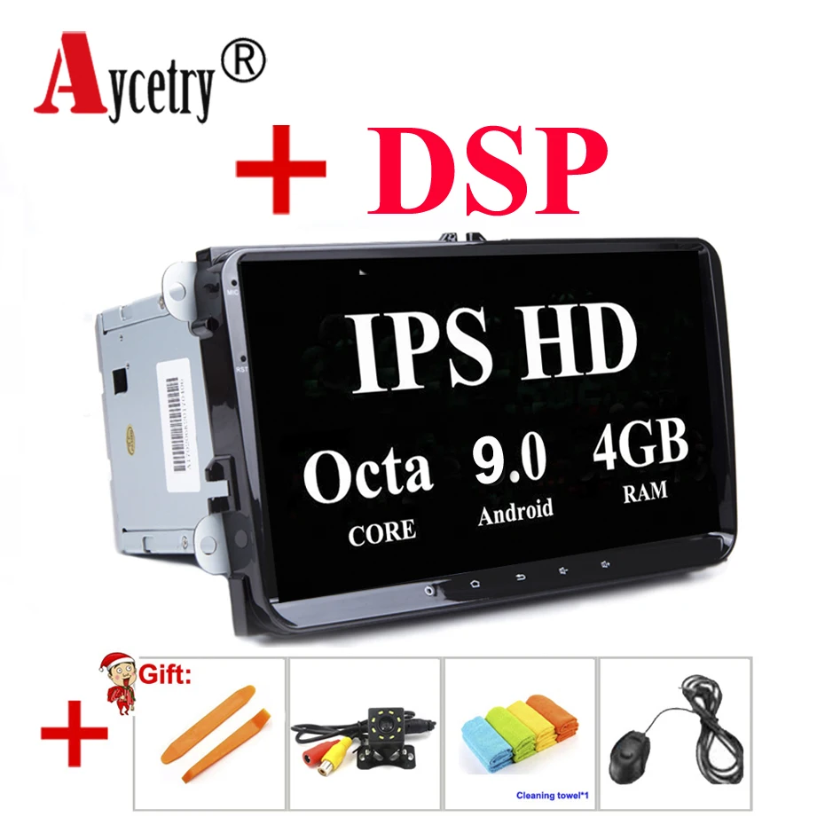 

DSP IPS 4G 64G For Volkswagen/VW/Passat CC B6 B7/GOLF 5 6/POLO/Skoda/Octavia/Seat/Leon 2 din android 9 car Radio GPS multimedia