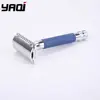 Yaqi Blue Color Brass Heavy Handle Wet Safety Razor ► Photo 1/6