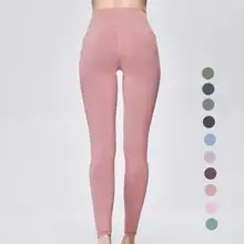 Для женщин длинные штаны для бега мотобрюки Йога Тренировки Спорт для занятий фитнесом спортом в тренажерном зале Высокая талия костюмы леггинсы для 17278