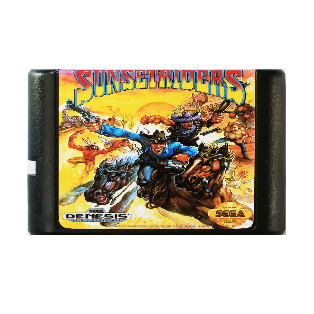 Игровая карта Sunsetriders 16 бит MD для Sega Mega Drive SEGA Genesis|Картриджи| |