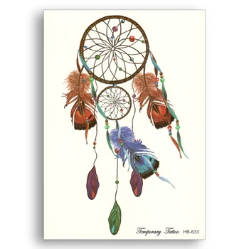 

Temporary tattoos Glitter Fake laptop Stickers Water Transfer Waterproof Colour Beauty dreamcatcher Feather Net Sexy Body Art