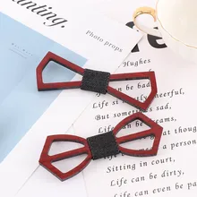 1 шт. унисекс для мужчин и женщин модный полый деловой костюм Свадебная вечеринка галстук бабочка дерево Новинка Платье рубашка Аксессуары Регулируемый