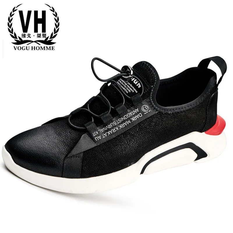 

Men's shoes spring and autumn 2018 Genuine leather casual all-match cowhide breathable sneaker fashion boots male casual shoes