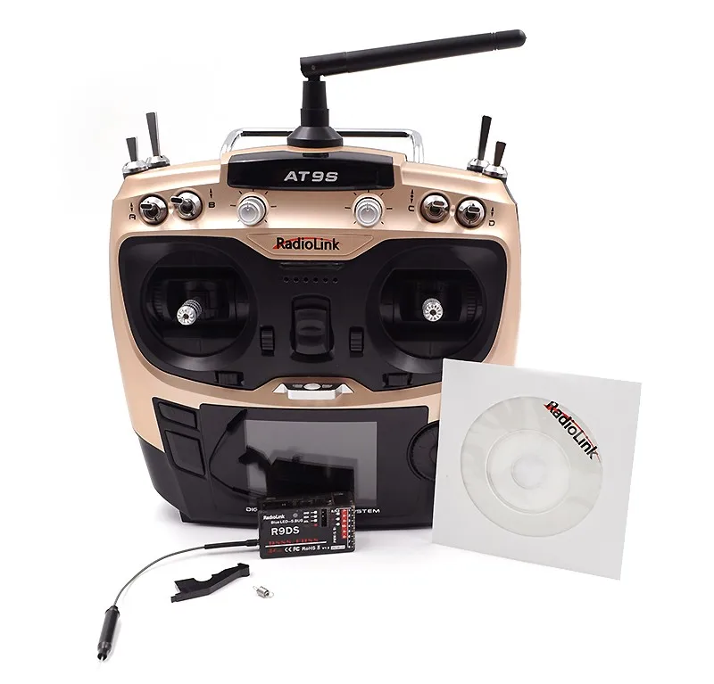 

Radiolink AT9S 2.4GHz 9 Channel Transmitter Radio & Receiver For RC Helicopter remoted control left hand throttle