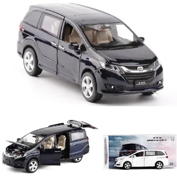 

High Simulation 1:32 Honda Odyssey Alloy Car Model With Musical Flashing 6 Open The Doors Diecast Metal Pull Back Free Shipping