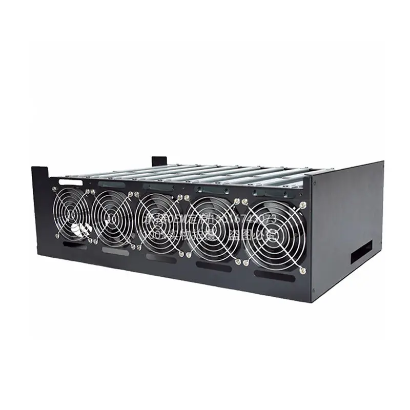 Open Air DIY 9GPU Crypto Coin Mining Server Frame Rig Graphics Case + 10 Fans for ATX Computer Mining Case Frame Server Chassis Open Air DIY 9GPU Crypto Coin Mining Server Frame Rig Graphics Case + 10 Fans for ATX Computer Mining Case Frame Server Chassis