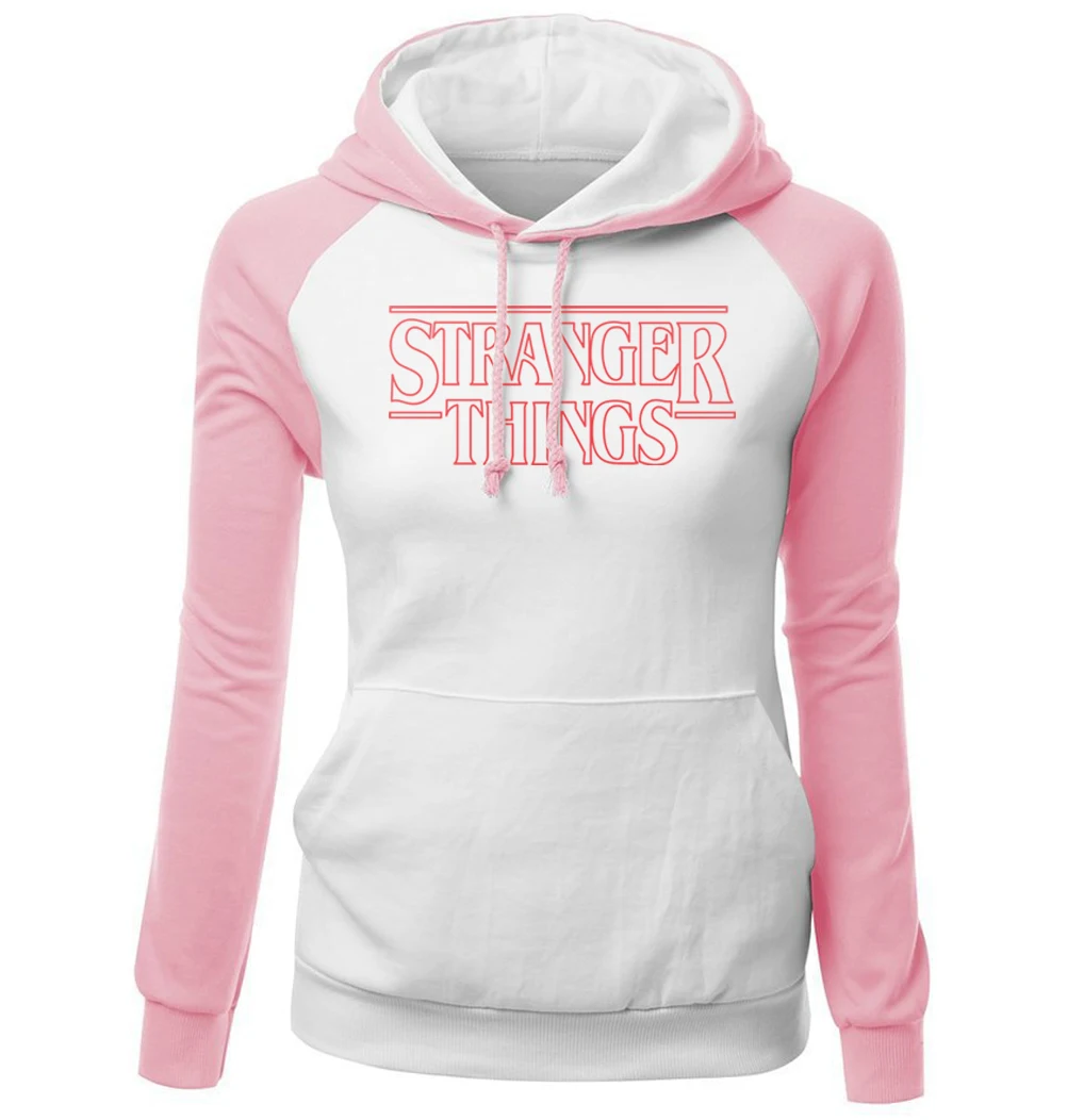 sudadera stranger things rosa