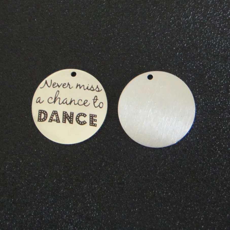 Подвески из нержавеющей стали для танцев 25 мм 20 шт./лот|dance charm|message charmsstainless steel charms