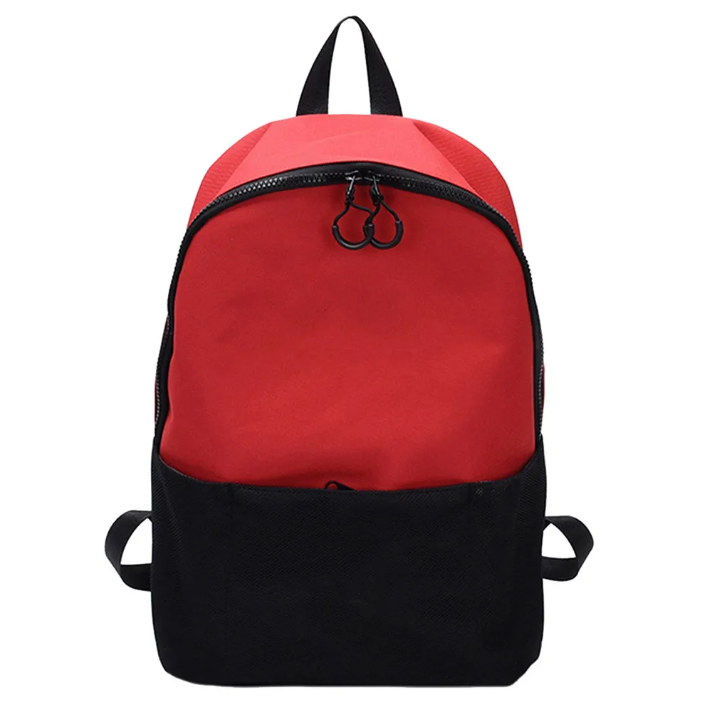 

women leisure back pack Fashion Neutral Students Canvas Hit Color Shoulder Bag School pack Tote Backpack school backpack