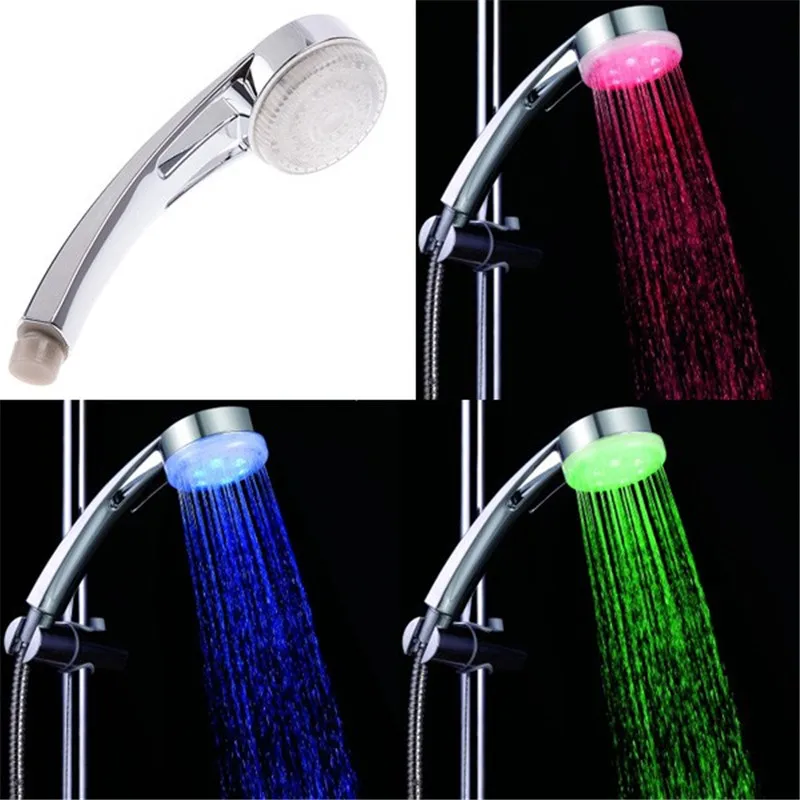 LED Shower Head Contemporary Chrome Finish Color Changing ,Grohe