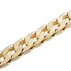 Collier de haute qualité pour hommes et femmes, 23.6 pouces, 10MM, bord plat, collier jaune or massif 18 K, 10MM ► Photo 2/5
