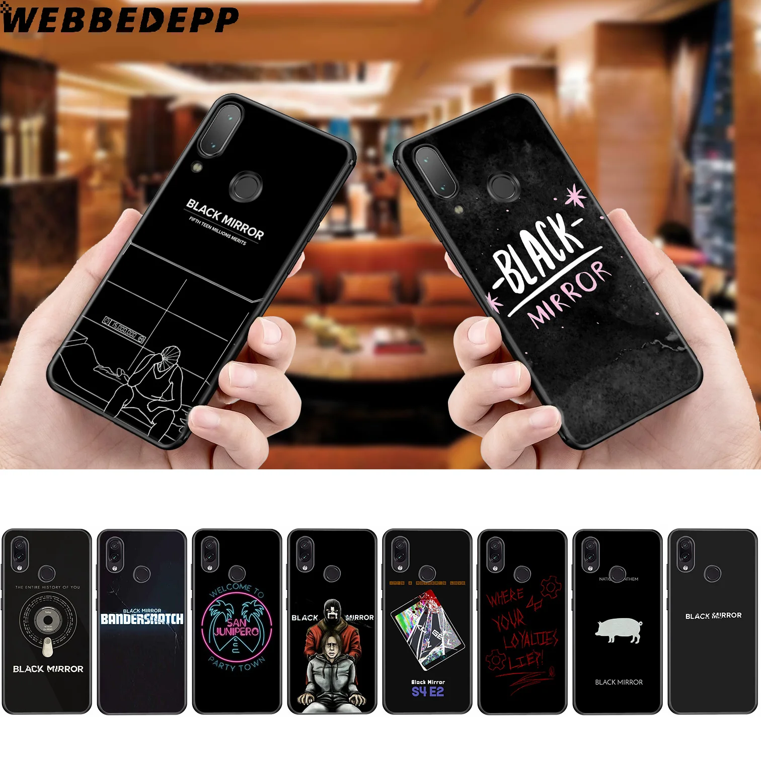 WEBBEDEPP Black Mirror Tv Shows Soft Case for Xiaomi Redmi K20 7A 4A 4X 5 5A 6 6A S2 Note 8 4 7 Pro Plus Prime |