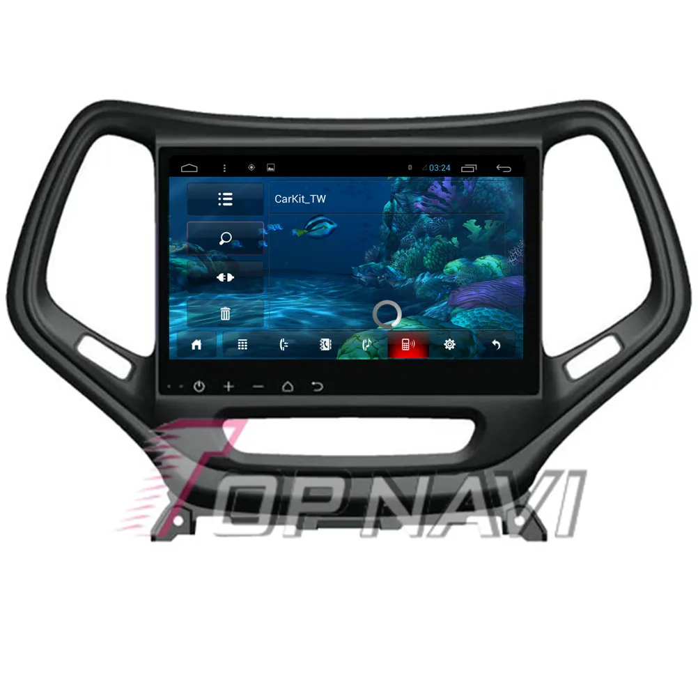 Cheap Topnavi 10.2" Quad Core Android 6.0 Car GPS Navigation for Cherokee Autoradio Multimedia Audio,NO DVD 16
