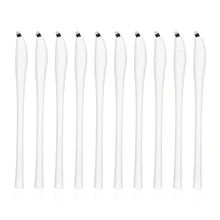 10 шт. тату-ручки для бровей Иглы для татуажа микроблейдинг ручка одноразовая ручка для бровей ручные тату-принадлежности иглы для перманентного макияжа