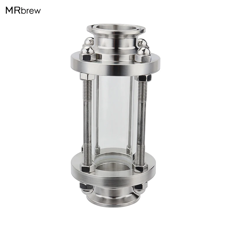 

New Stainless Steel 1-1/2'' 38MM OD Flow Sanitary Sight Glass Tri Clamp Type