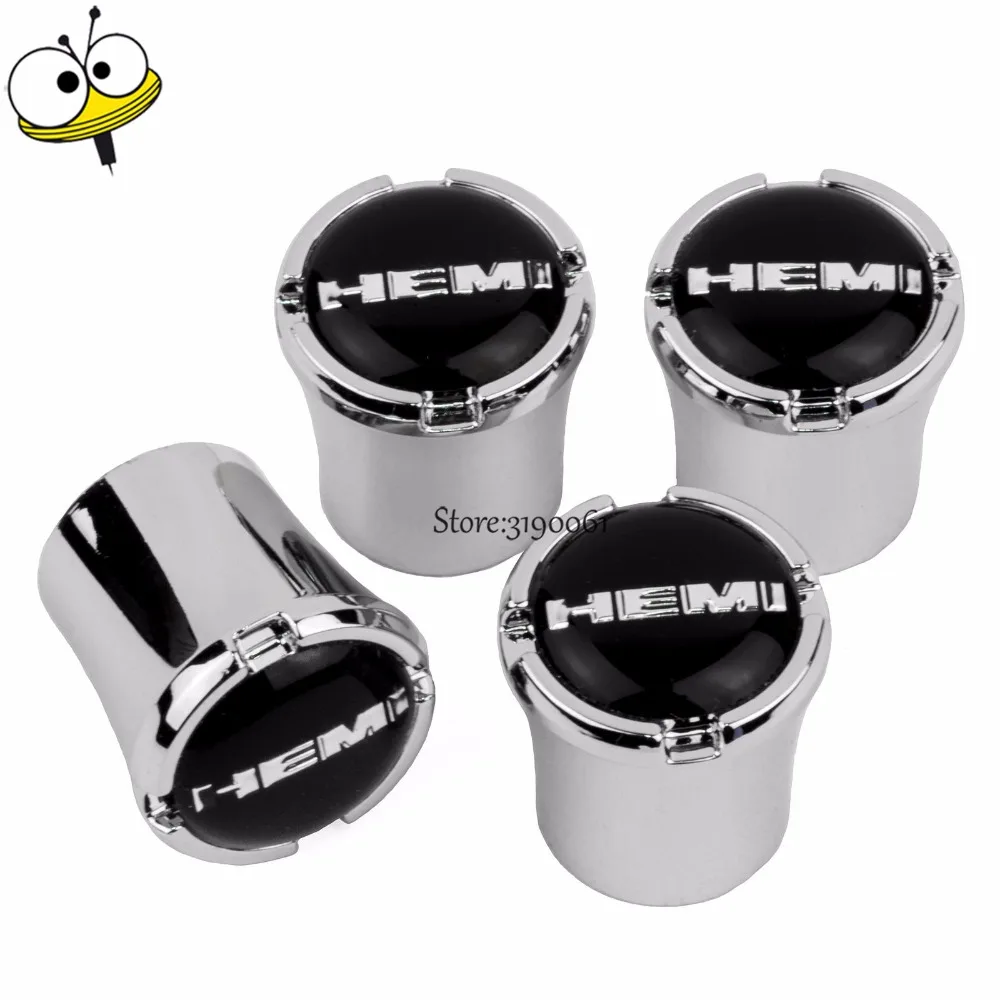 Fashion Car styling Wheel Tire Valve Stem Caps Rim Sticker For Hemi