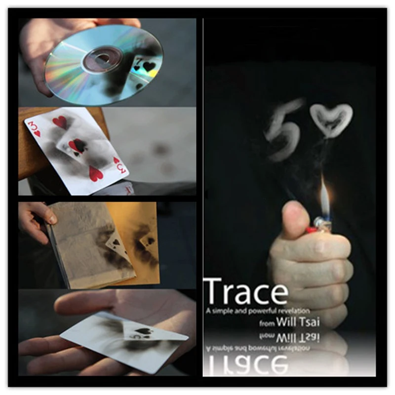 Trace(трюк и DVD) от Will Tsai-Magic Tricks мощный инструмент карты впечатления жидкость, аксессуары, сценический магический реквизит 81121