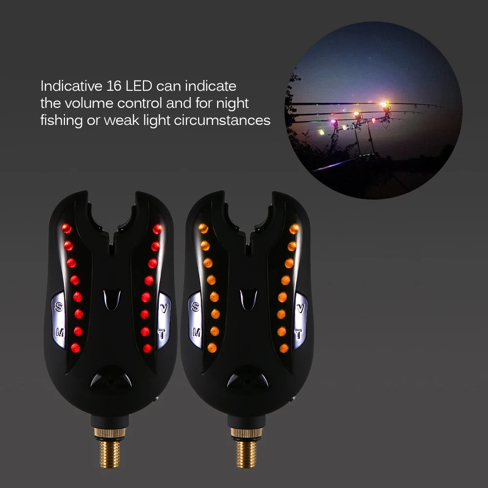 Conjunto de Alarmes da Mordida de Pesca sem Fio Acessórios de Pesca Lixada Receptor Digital Alerta Kit Carpa Pesca Led Indicador Som 21 Lixada conjunto de alarmes da mordida de