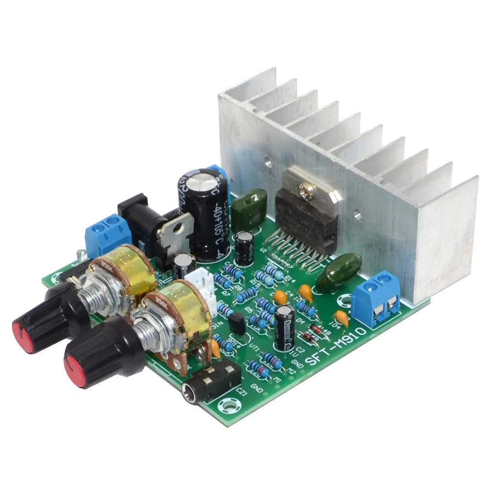 

TDA7297 15W+15W 2.0 Finished Stereo Amplifier Board 2-Channel Pre-amplifier MP3 with Microphone Free Shipping 12002595