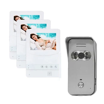 

XinSiLu New Luxury Door Phone 4.3"TFT Monitor LCD Color Video Door Phone Intercom DoorBell HD IR Camera w/t Waterproof cover 1V3