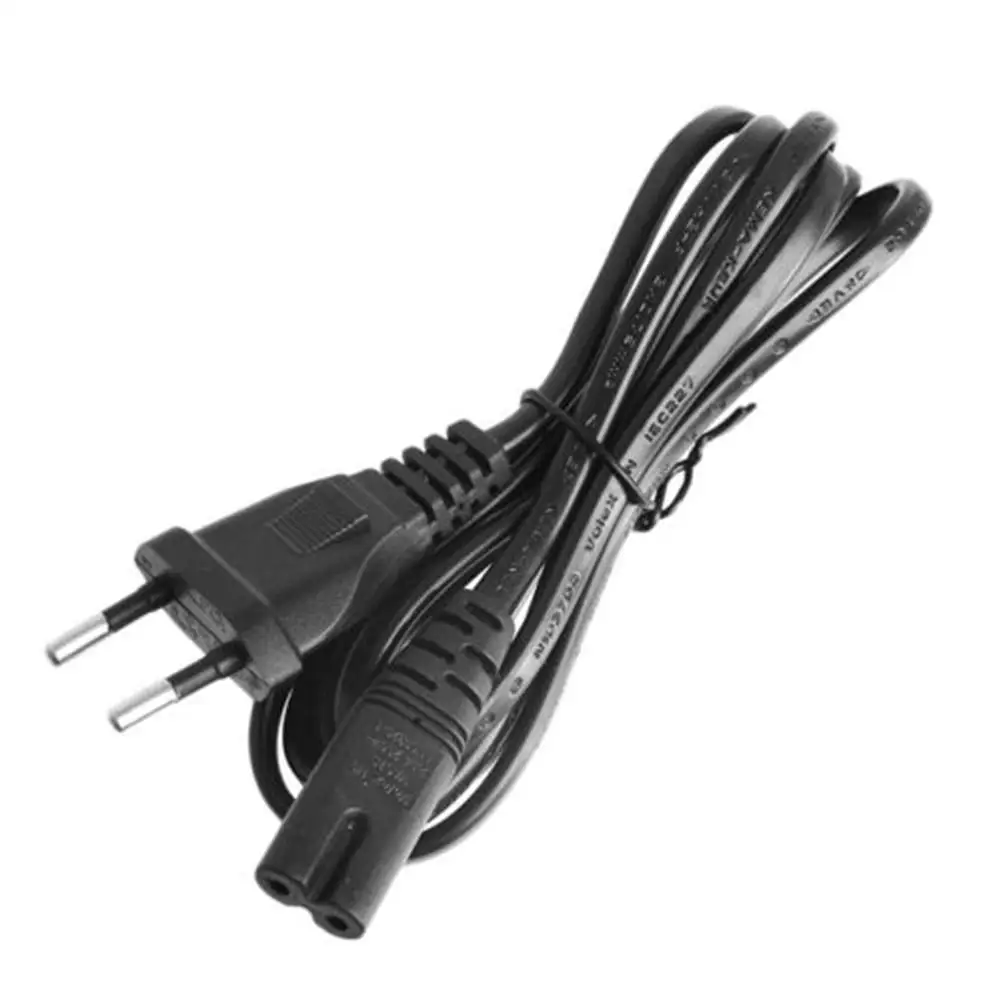 

New Arrival 1.5M C7 to 2 Pin EU Plug 8 AC Power Cable Lead Cord for Camera Notebook Charging