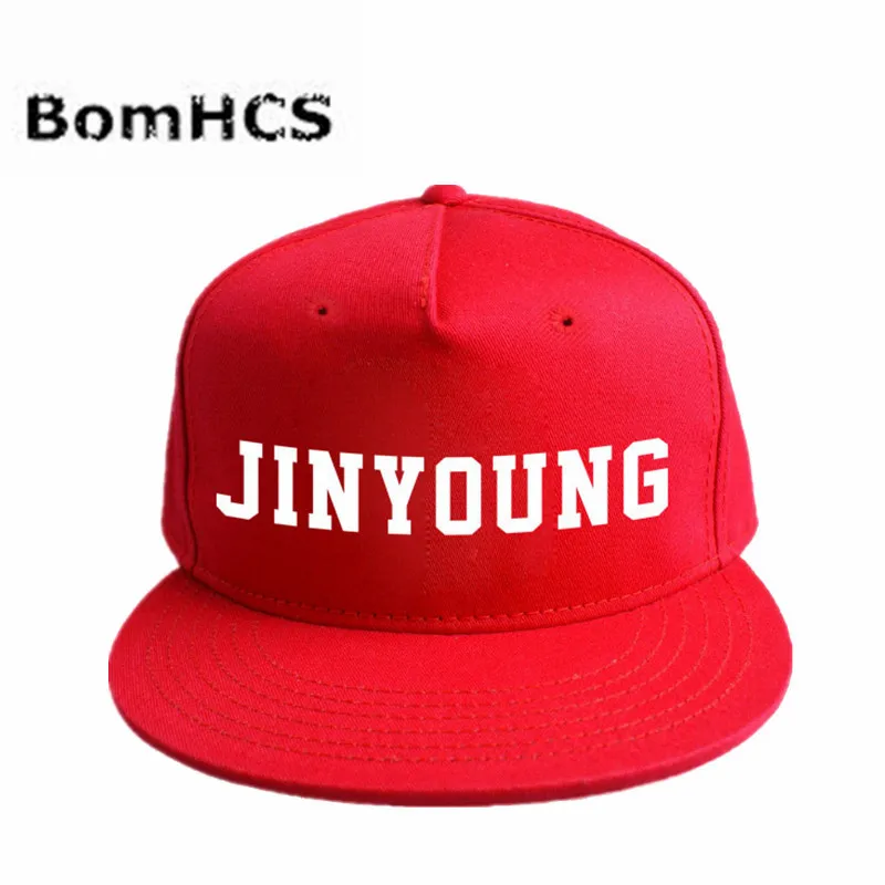 

BomHCS Kpop GOT7 JIN YOUNG Baseball Cap Snapback Adjustable Hip Hop Hat