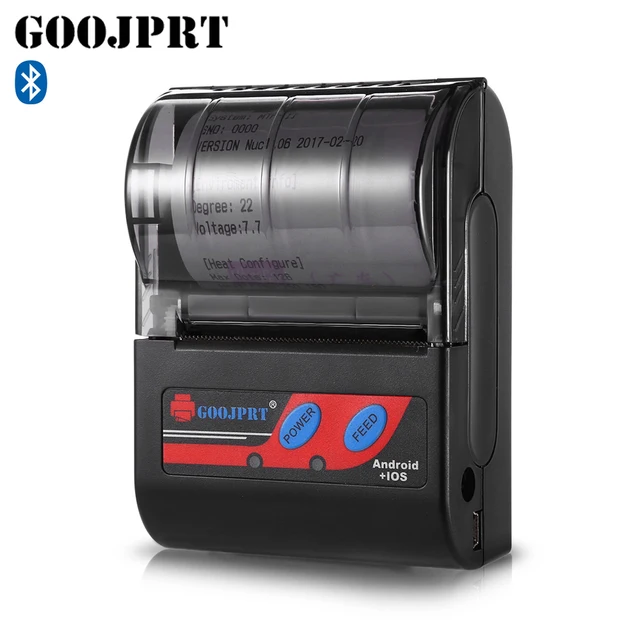 Special Offers GOOJPRT MTP - II 58MM Bluetooth Thermal Printer Portable Rechargeable Wireless Receipt Machine for Windows Android iOS 80mm/s Special Offers GOOJPRT MTP - II 58MM Bluetooth Thermal Printer Portable Rechargeable Wireless Receipt Machine for Windows Android iOS 80mm/s