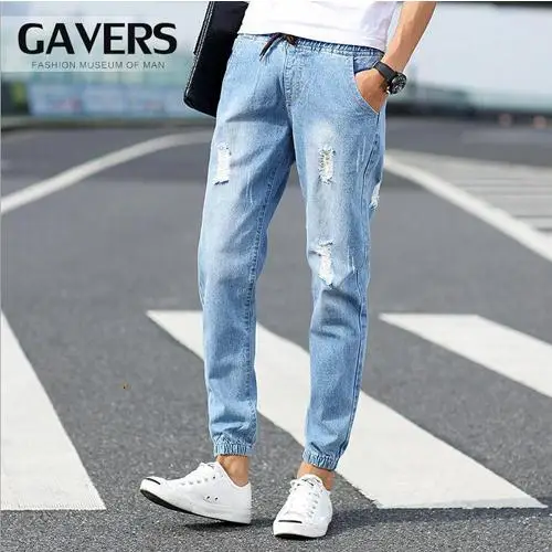 Maledetto frangia Aumentare Caldo di Modo di Stile Foro Strappato Jeans Uomo Elastico In Vita Con Coulisse Stonewashed Caviglia Banda Pantaloni Adolescenti pantaloni Harem Ragazzi M XL|jeans men elastic waist|fashion jeans menjeans fashion men - Maledetto frangia Aumentare Caldo di Modo di Stile Foro Strappato Jeans Uomo Elastico In Vita Con Coulisse Stonewashed Caviglia Banda Pantaloni Adolescenti pantaloni Harem Ragazzi M XL|jeans men elastic waist|fashion jeans menjeans fashion men -