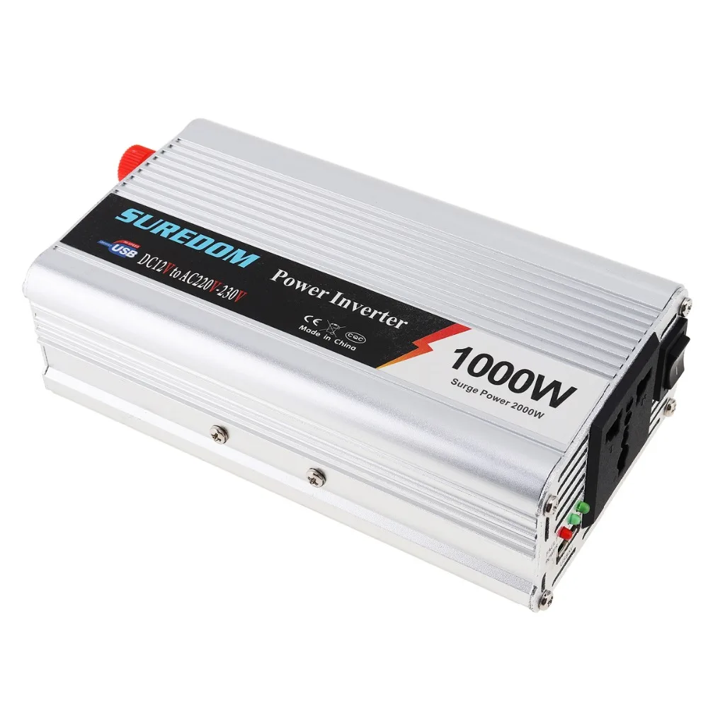 1000W Car Inverter DC 12V 24V to AC 220V 110V USB Auto Power Inverter Adapter Charger Voltage Converter