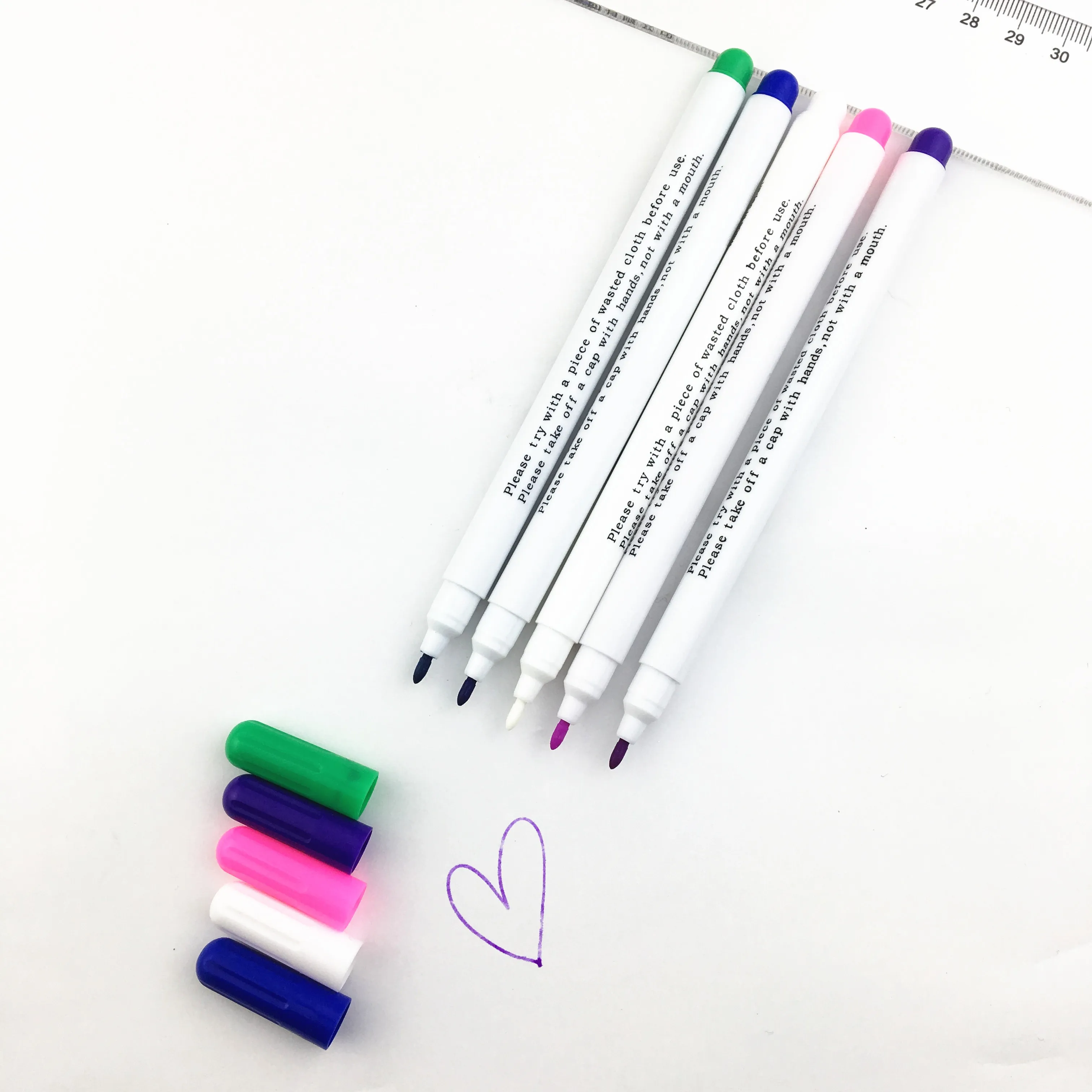 

4Pc NEW Colorful DIY Water Soluble Pens Water Erasable Pencil Fabric Marking Pen Needlework Sewing Tools for Cloth Accessories.Q