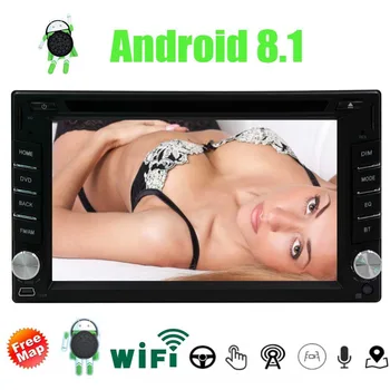 

Video Out Universal Android 8.1 Car Stereo Double Din Headunit with Navigation 8 Core 1024 600 Touch Screen AM FM RDS Radio,