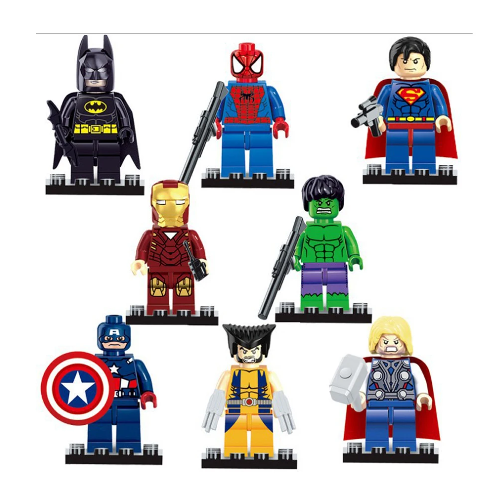 Avengers Marvel DC Super Hero Star wars Mini Building Blocks Bricks Kids Superman Batman Movie Spiderman Compatible with Legoe Avengers Marvel DC Super Hero Star wars Mini Building Blocks Bricks Kids Superman Batman Movie Spiderman Compatible with Legoe