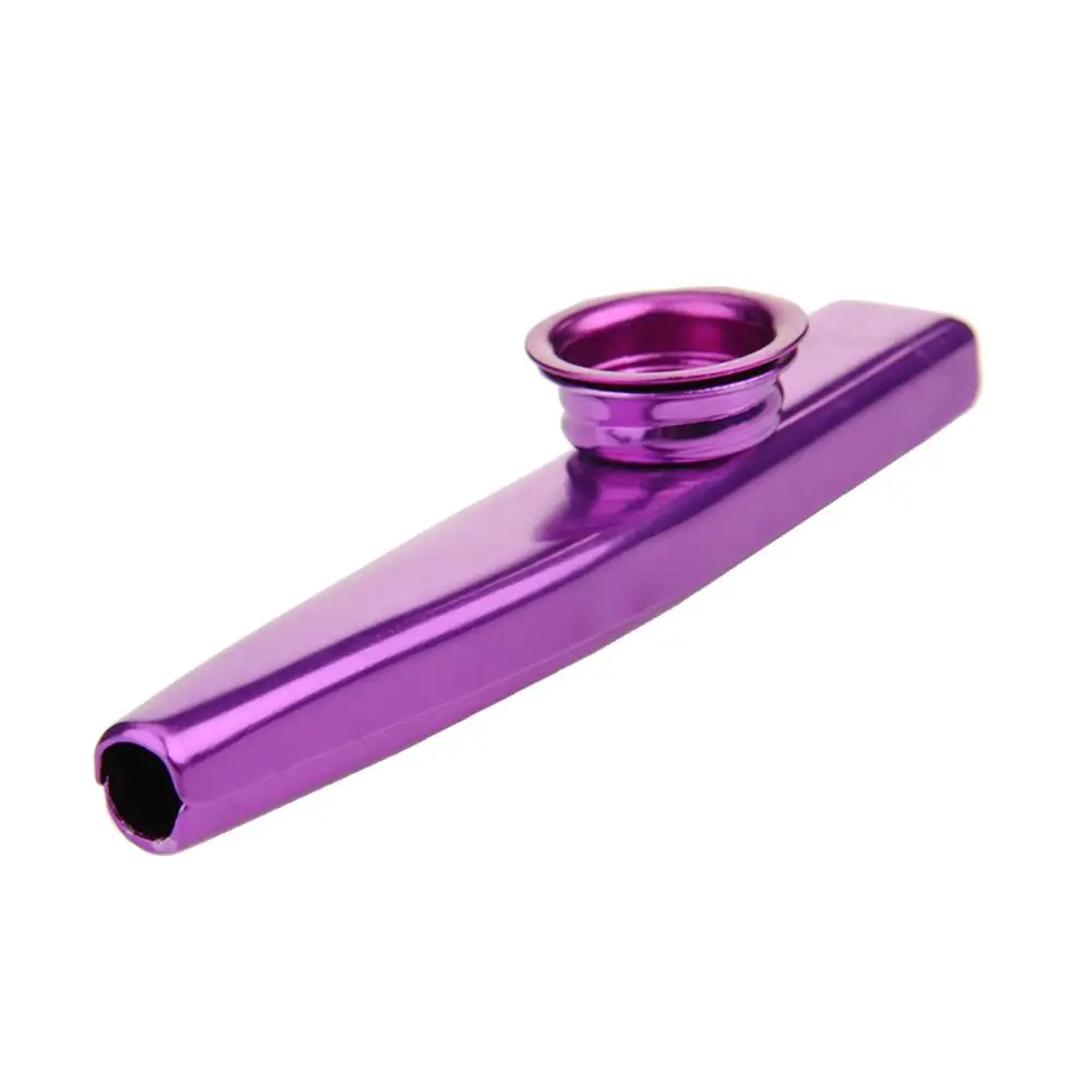 Легкий Алюминий сплав металла Казу для любителей музыки детский подарок ОРФ инструмент для гитары сопровождение(6 цветов опционально - Цвет: Purple