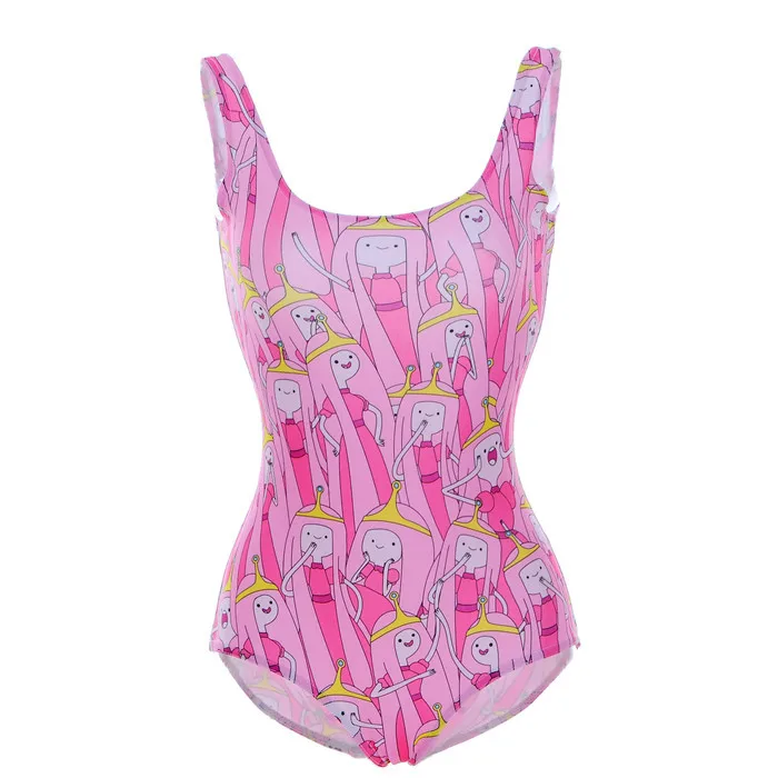 Drop Shipping Pink Princess Adventure Women Swimwear one piece Bathing