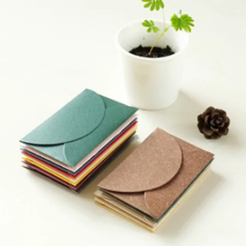 

35pcs/set Small Colored Pearl Blank Mini Paper Envelopes Wedding Invitation Envelope Gilt Envelope Wholesale