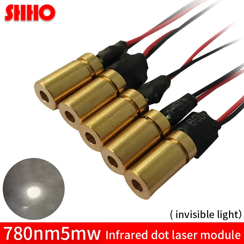 Hot sale invisible light 780nm 5mw infrared dot laser module 6 18mm IR signal transmitter radar