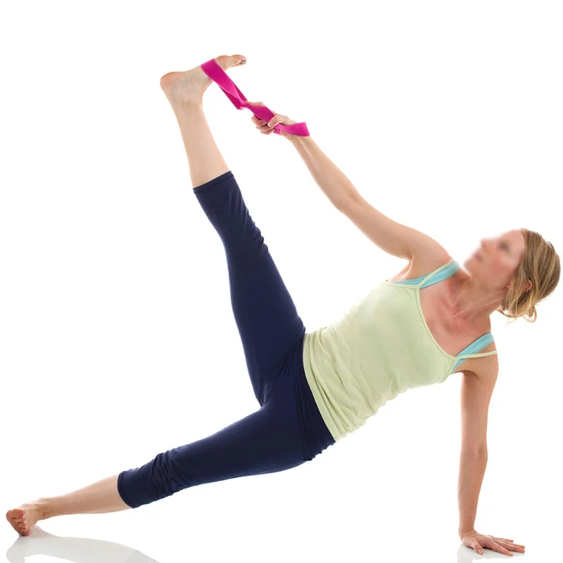 Для женщин пояс для йоги упражнения гимнастическая веревка фитнес 8 слово ремешок Группа тренажерный зал тренировки веревка