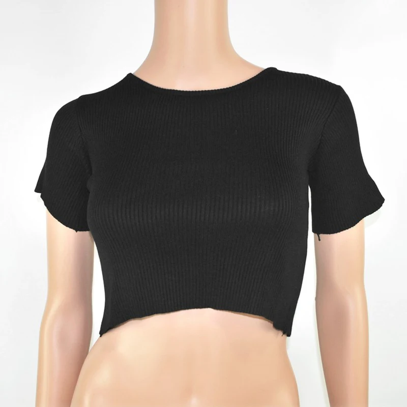 2019 New Women Cotton Cropped Tops 5 