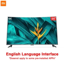 Xiaomi tv 4S, 55 дюймов, кривая 4000R, Золотая кривизна, True 4K Ultra HD экран, 2 Гб+ 8 Гб, поддержка полноформатного воспроизведения, Dolby Sound DTS-HD