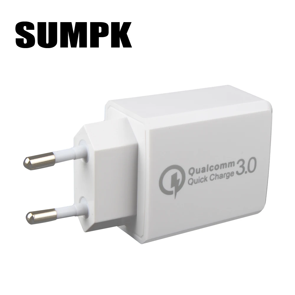 SUMPK USB настенное зарядное устройство EU (евро) быстрое 3 0 30 Вт быстрый мобильный