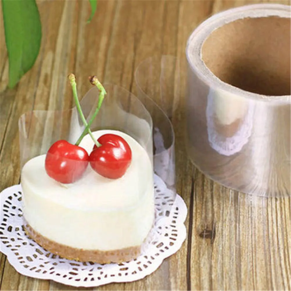 6CM*200M Transparent Mousse Cake Surrounding Edge Tape Wrapping Tape For Baking Cake Roll Packaging DIY Cake Decorating Tools