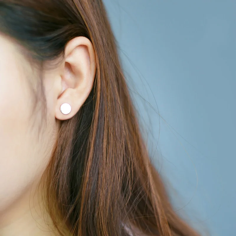 Silver-Simple-Style-Round-Shape-Ear-Studs-Smooth-Geometric-Stud-Earrings-Jewelry-For-Friend-Gift (5)