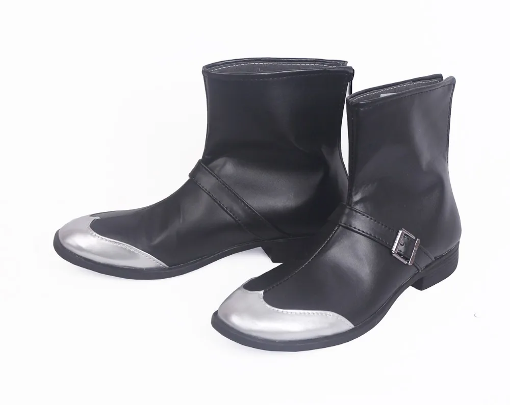 Yakuza Goro Majima Cosplay Boots Black Shoes  (3)