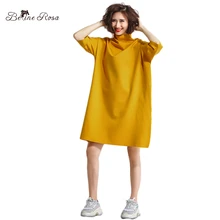 BelineRosa 2018 kadın Sonbahar Elbise Rahat Saf Yaka Balıkçı Yaka Boyun Gömlek Elbiseler Artı Boyutu Kadın Giyim TYW00906(China)